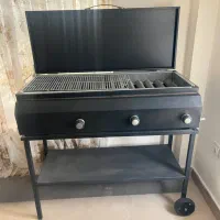 باربیکیو گازی رنگ ثابت و ورق سنگین کاملا نو