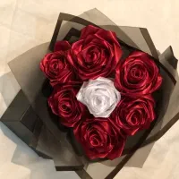 دسته گل روبانی|گل مصنوعی|ارومیه, |دیوار