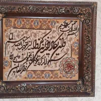 تابلو فرش دستباف گل ابریشم ،برجسته ،بافت تبریز