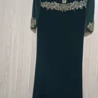 فروش پیراهن مجلسی جنس کرپ سنگ دوز شده