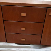 فروش یک عدد آینه وکنسول چوبی کاملا نو|بوفه، ویترین، کنسول|بم, |دیوار