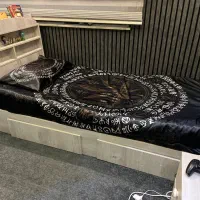 تخت و پاتختی تک نفره همراه خوشخواب تمام ام دی اف