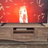 فروش 2 عدد لوستر چوبی و میز تلوزیون چوبی