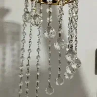 لوستر تک شاخه اویز کریستال