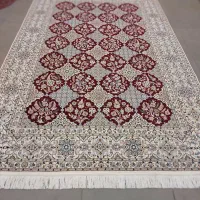 فرش دستباف ۶۰ رج مرینوس ابریشم نایین بسیار زیبا|فرش|کرج, نوروزآباد|دیوار