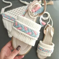 صندل مکرومه|کیف، کفش، کمربند|اردبیل, |دیوار