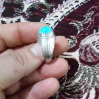 انگشتر نقره فیروزه نیشابور|جواهرات|قم, محمد آباد|دیوار