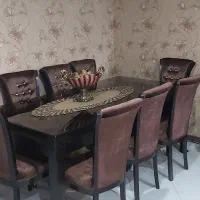 میزناهارخوری تمام چوب و۸صندلی|میز و صندلی غذاخوری|تهران, تهرانپارس غربی|دیوار