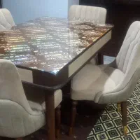 یک میز نهارخوری تر تمیز سلام چوپ روس و سالم|میز و صندلی غذاخوری|بانه, |دیوار