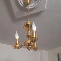 لوستر برنجی ۳شعله