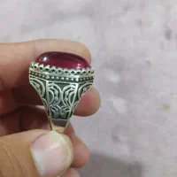 دو عدد انگشتر نقره با نگین یاقوت|جواهرات|قرچک, زیبا شهر|دیوار