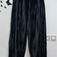 شلوار ساتن پلیسه مزون دوز