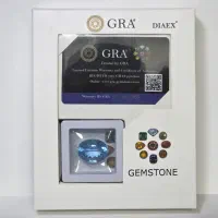 توپاز درشت(رویال بلو) سوئیس کالر کامل پاک و شفاف