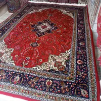 جفت شیش متری دستباف کرمان قلم مارک(عظیمی)|فرش|خوی, |دیوار