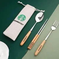 ست قاشق و چنگال و چاپ‌ استیک استار باکس