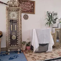 وسایل برنجی آیینه شمعدان بوفه ساعت