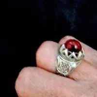 انگشتر یاقوت نقره