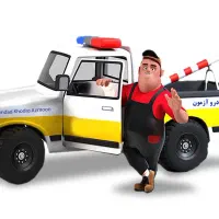 امداد خودرو خودروبر جرثقیل یدک کش نیسان چرخگیر