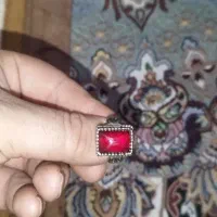 انگشتر نقره عقیق سرخ