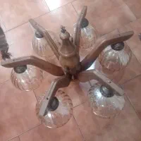 لوستر چوبی ۶شاخه