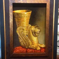 تابلو فرش تندیس جام زرین چله ابریشم برجسته golha|تابلو فرش|تهران, نارمک|دیوار