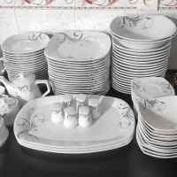 سرویس پذیرایی هجده نفره.چینی پردیس|ظروف سرو و پذیرایی|روانسر, |دیوار