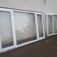 ۲ عدد پنجره دوجداره پی وی سی(pvc) بزرگ