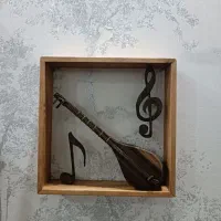 قاب دکوری چوبی سه تار