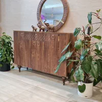 آینه و کنسول مدل رومی آیینه کنسول (قهوه ای گرونتر)|بوفه، ویترین، کنسول|مشهد, خواجه ربیع|دیوار