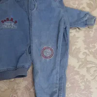 دو دست کت و شلوار لی کاغذی اسپرت پسرانه دوقلو