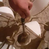 لوستر۴شعله برنز