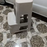 چهار پایه پلاستیکی دو پله بلند ناصر