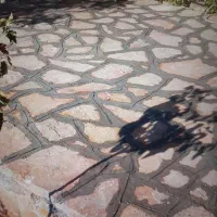 سنگ کاری باغ ویلا