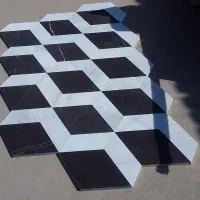 سنگ سه بعدی نما و کف