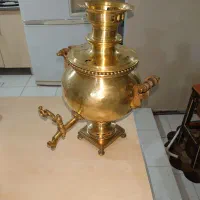 سماور ذغالی قدیمی و آنتیک باکتری شیردار|کلکسیون اشیاء عتیقه|پردیس, فاز ۸|دیوار