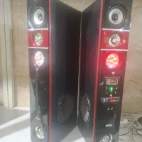 اسپیکر فلش خور بلوتوثی رقص نور دارد سالم ارتفاع۸۰|سیستم صوتی خانگی|کرج, چمران|دیوار