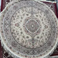 فرش نادر دایره ریز بافت خطیبی ۱۲۰۰ شانه (2*2)