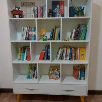 کتابخانه دوکشو پایه دار ارسال رایگان و فوری|کتابخانه، شلف، قفسه‌های دیواری|تهران, شهرک غرب|دیوار