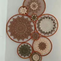 دیوار کوب دست بافت ماندالا ،