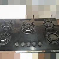 اجاق گاز پنج شعله رومیزی ترموکوبلدار فندکدار سالم