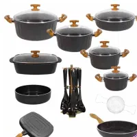 قابلمه پویان 25پارچه الیپس مشکی