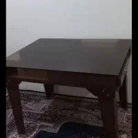 میز ناهار خوری ۴ نفره شیشه دار