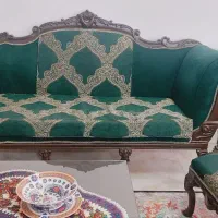 مبل ۷نفره با میزناهارخوری ۶نفره مدل چپندر|مبلمان خانگی و میز عسلی|فومن, |دیوار