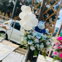 سبد گل مصنوعی و گل طبیعی گلفروشی رز پایه عزاداری