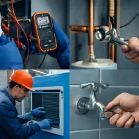 برقکاری نصب‌شیرآلات و تعمیرات بخاری تعمیرات برد