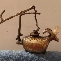 پیسوز بز برنجی قدیمی و سنگین|کلکسیون اشیاء عتیقه|کرج, مصباح|دیوار