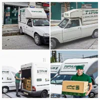 راننده به همراه خودرو برای پخش بسته های تیپاکس