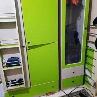 تخت و کمد ویترین کودک و پیشخوان|تخت و سرویس خواب|کرج, شهرک آسمان|دیوار