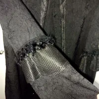 مانتو مجلسی استین کار شده مشکی دوخت مزون سایز ۴۴|لباس|کنارک, |دیوار