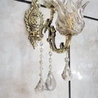 تولید لوستر برنز امیری دیوار کوب دوشعله|لوستر و چراغ آویز|زنجان, |دیوار